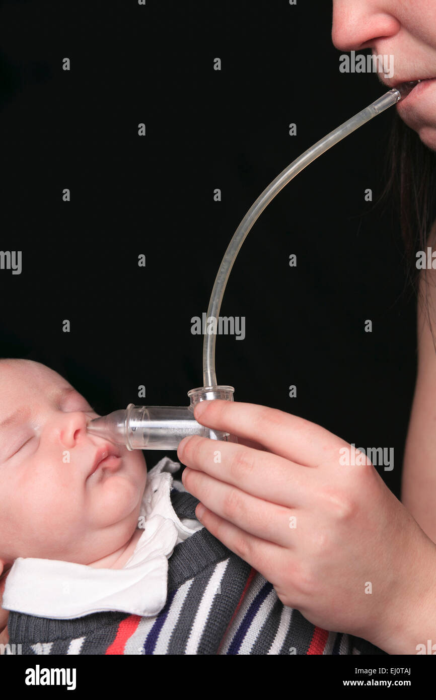 Piombo di naso del bambino Foto Stock