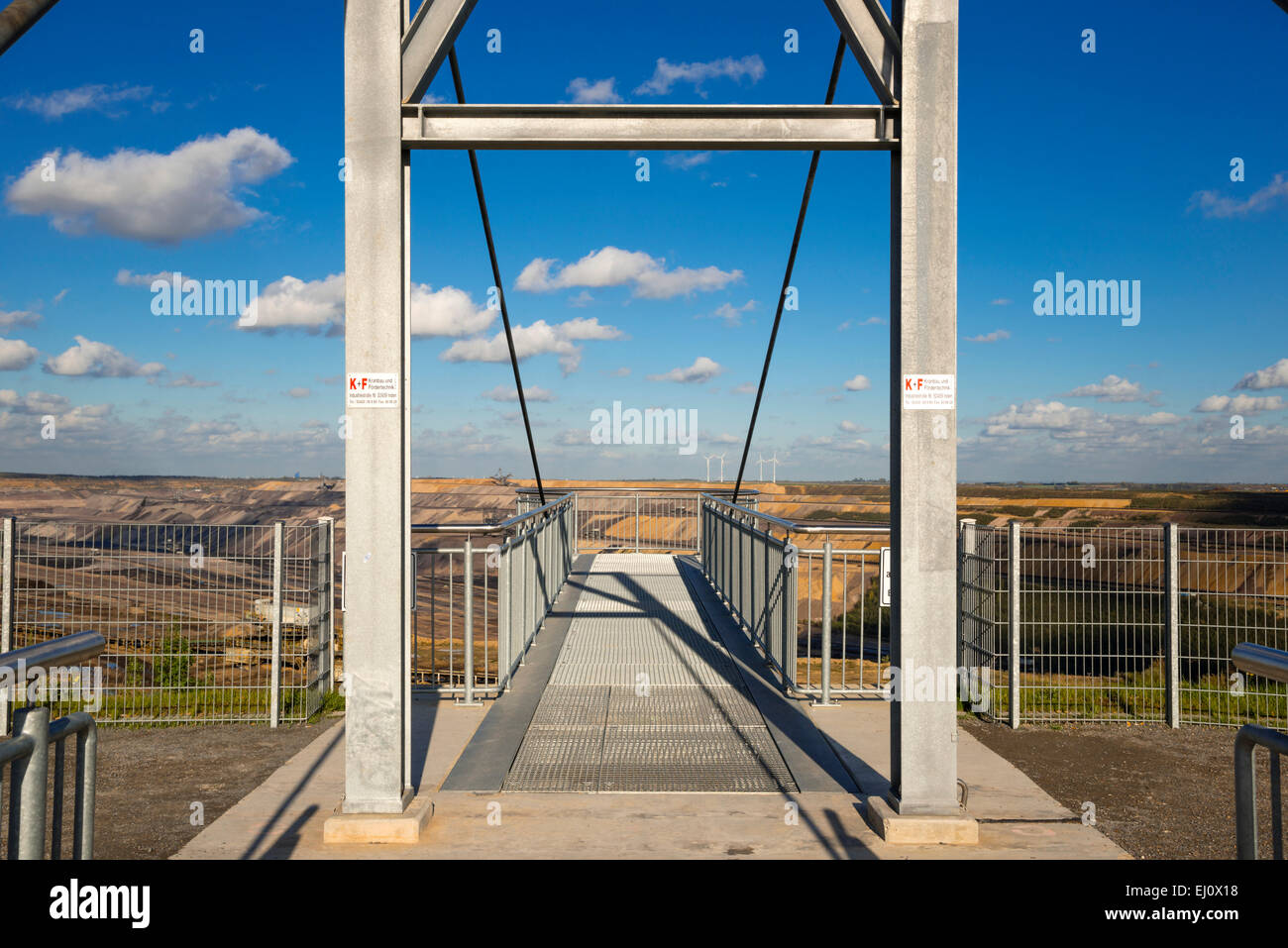 Smontaggio, esterno, carbone marrone, Germania, energia, produzione di potenza, Europa, Hambach, industria, Renania settentrionale-Vestfalia, materie mater Foto Stock