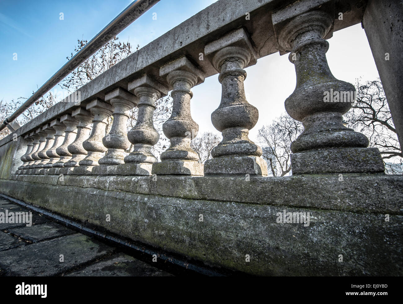 Balaustra in pietra Foto Stock