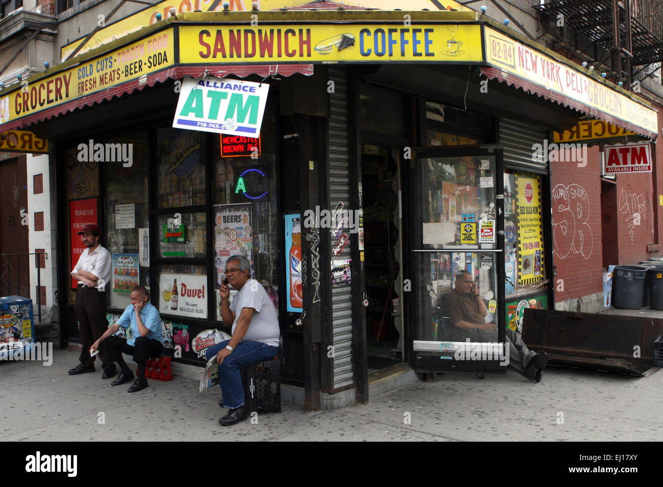 Un deli shop a Brooklyn, New York. Foto Stock