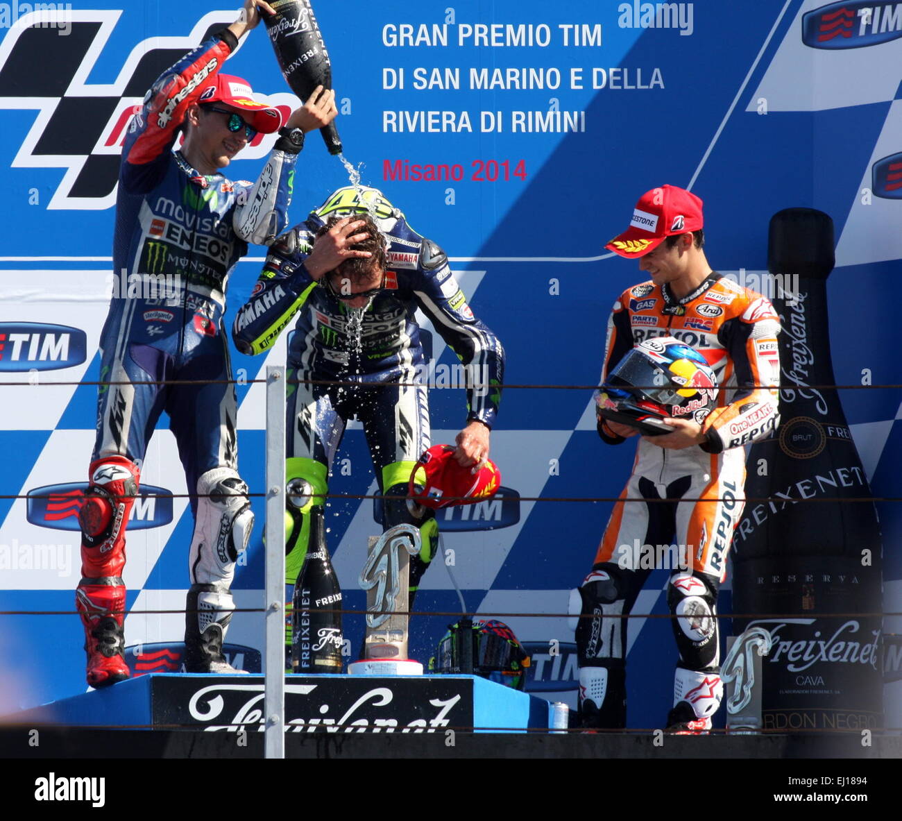 2014 San Marino MotoGP tenutosi presso il circuito di Misano dove: Misano, Italia Quando: 14 Set 2014 Foto Stock