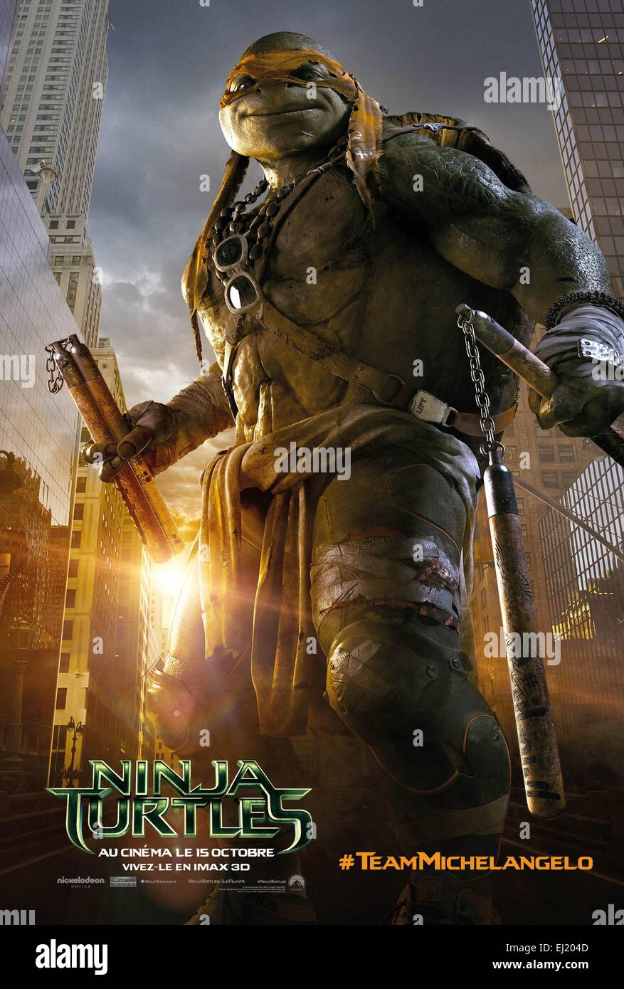 Teenage Mutant Ninja tartarughe Anno : 2014 USA Direttore : Jonathan Liebesman poster (Fr) Foto Stock