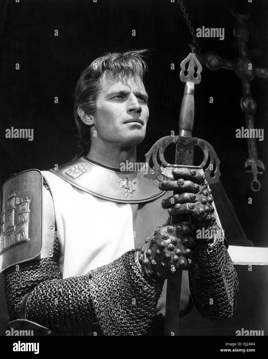 El Cid Anno : 1961 Italia / STATI UNITI D'AMERICA Direttore : Anthony Mann Charlton Heston Foto Stock