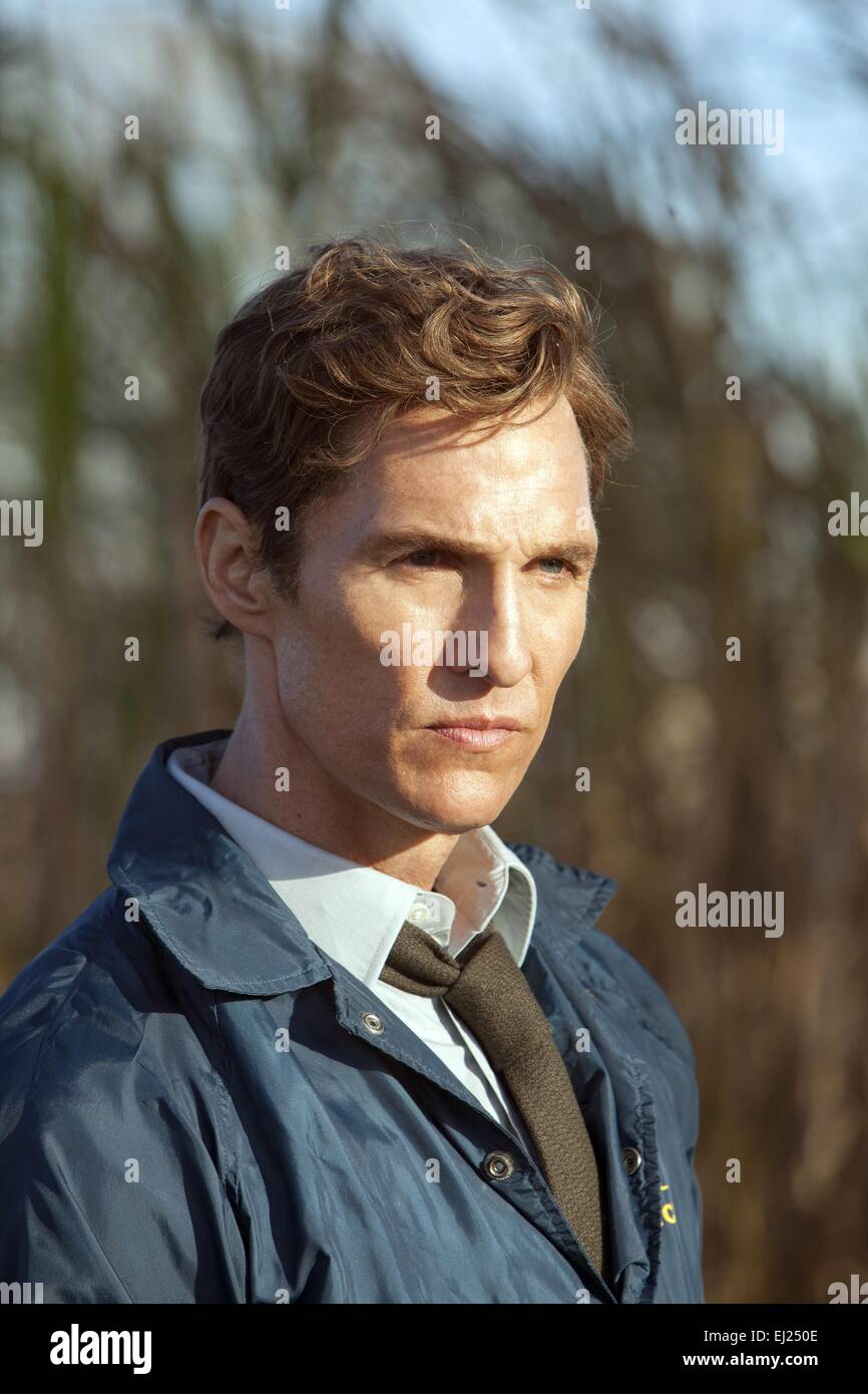 Vero Detective serie TV 2014 USA 2014 stagione 1, episodio 1 : la lunga e luminosa Dark Creato da : Nic Pizzolatto Direttore : Cary Fukunaga Matthew McConaughey Foto Stock