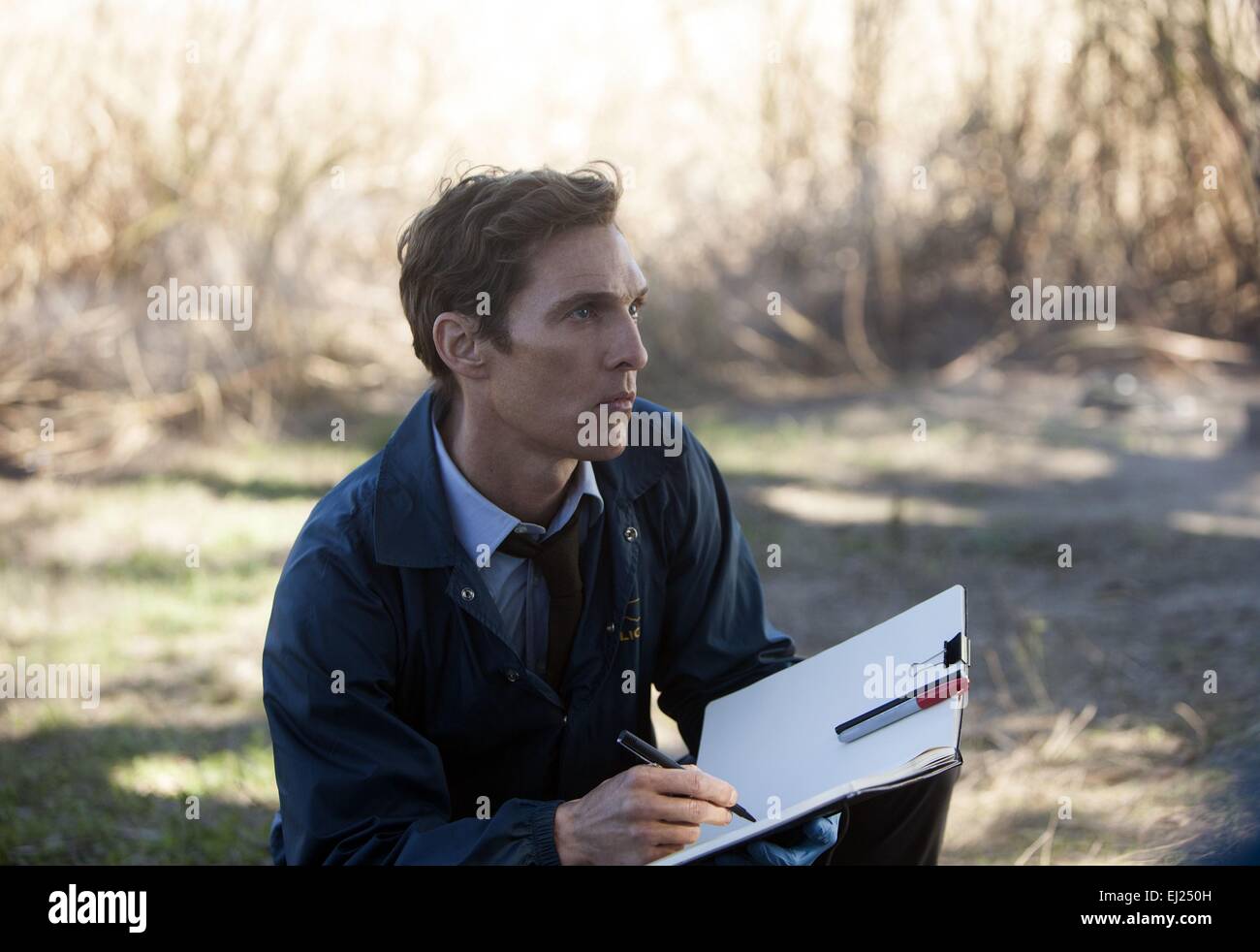 Vero Detective serie TV 2014 USA 2014 stagione 1, episodio 1 : la lunga e luminosa Dark Creato da : Nic Pizzolatto Direttore : Cary Fukunaga Matthew McConaughey Foto Stock