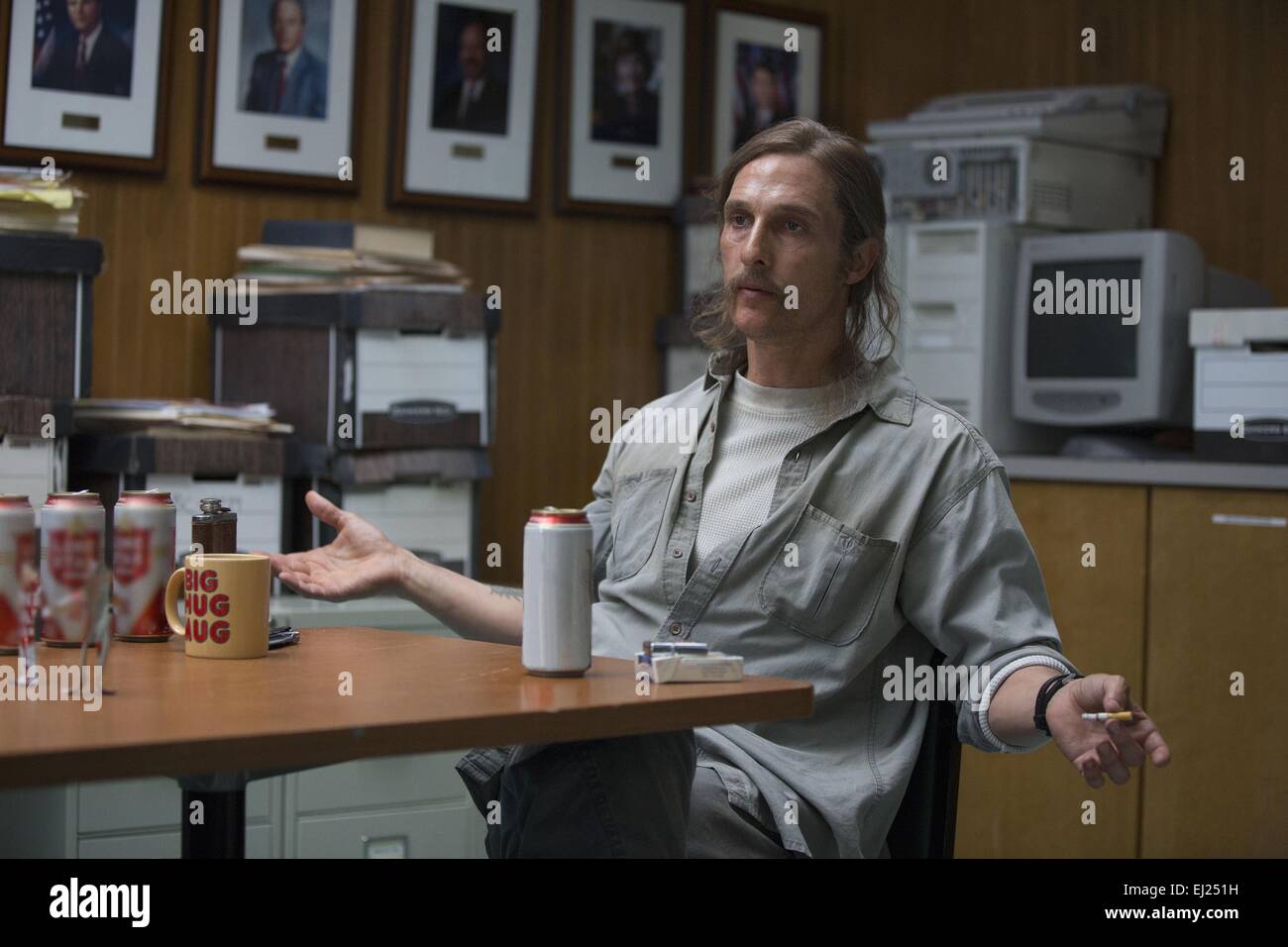 Vero Detective serie TV 2014 USA 2014 stagione 1, episodio 4 : chi ci va creato da : Nic Pizzolatto Direttore : Cary Fukunaga Matthew McConaughey Foto Stock