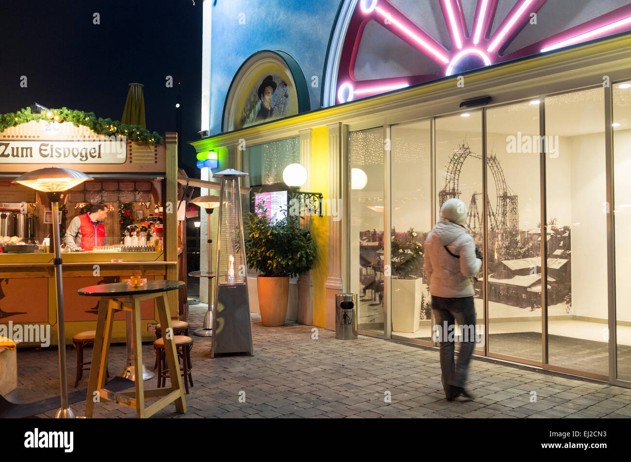 Wiener Riesenrad di Vienna, Austria Foto Stock