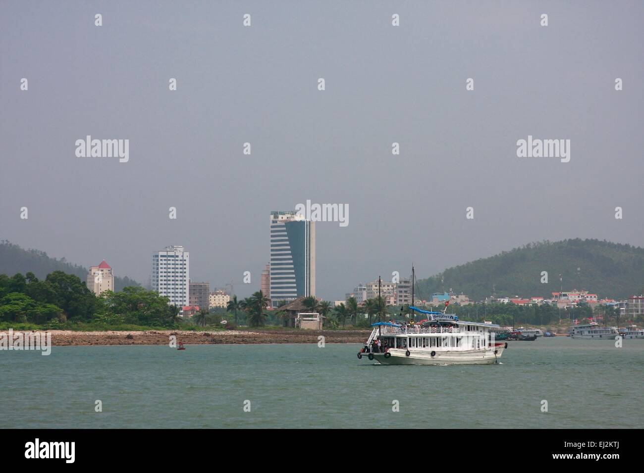 Porto di Halong-City,Halong,Vietnam,Asia Foto Stock