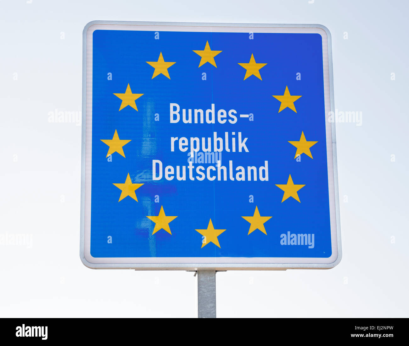 Bundes Republik Deutschland segno, Francoforte sull'Oder, Germania Foto Stock