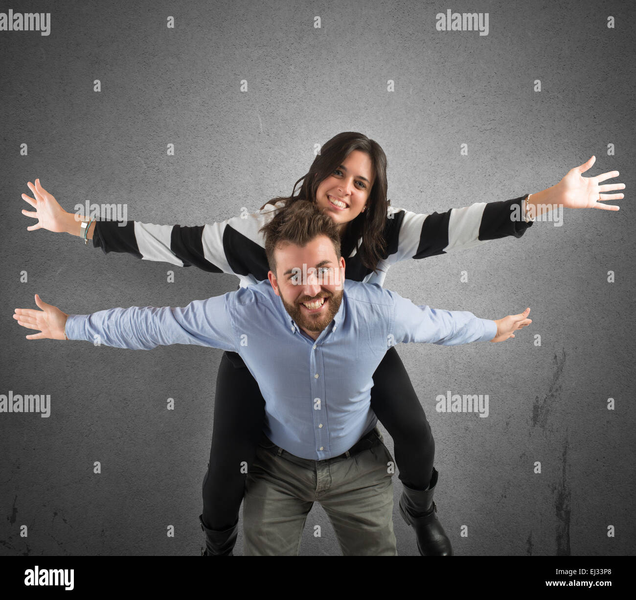 Amore divertente Foto Stock