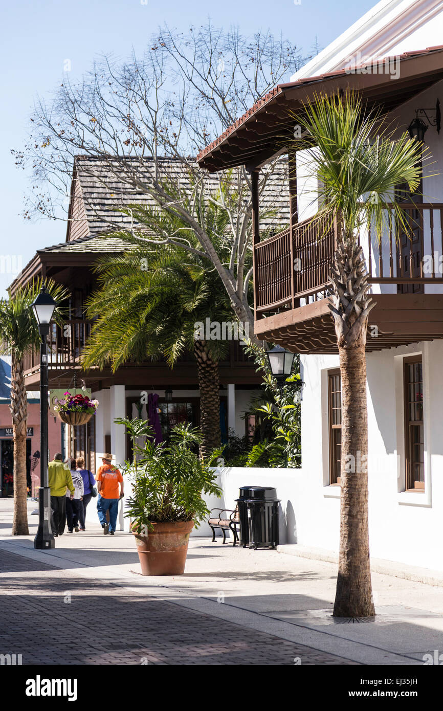 La Città Vecchia, sant Agostino, FL, Stati Uniti d'America Foto Stock