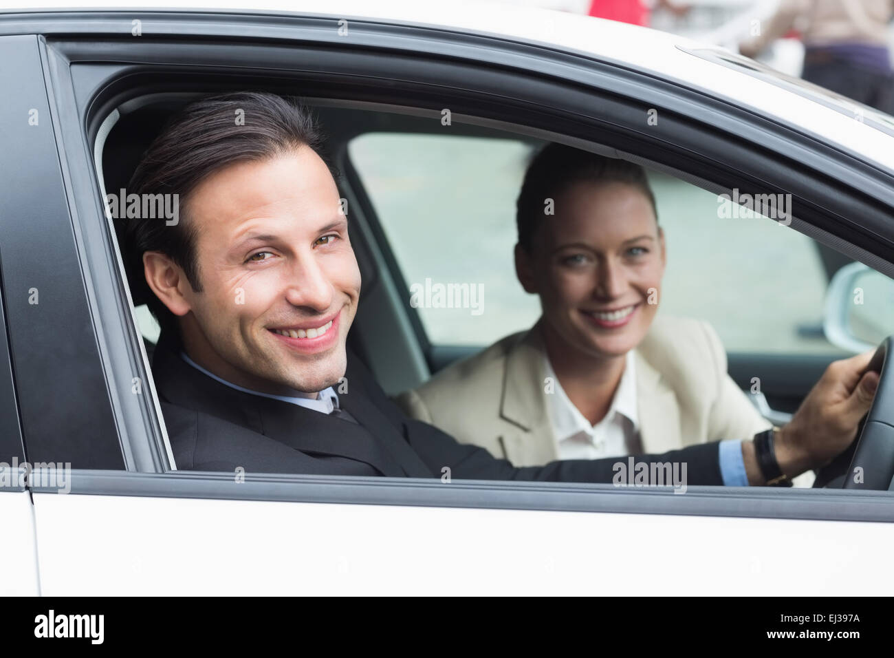 Il team di Business da qualche parte di guida Foto Stock