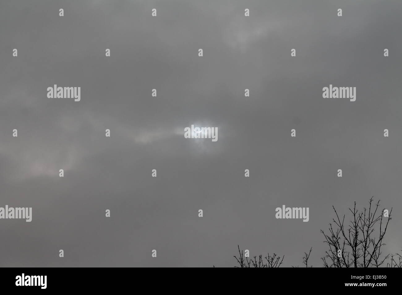 Solare, sun, Eclipse, cloud, sky, luna, blu Foto Stock