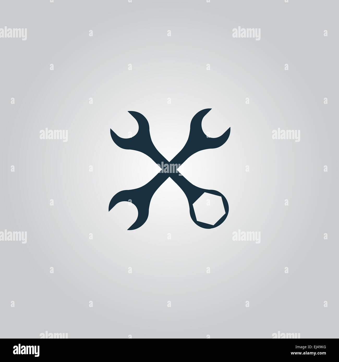 Impostazioni chiave vettore icona Foto Stock