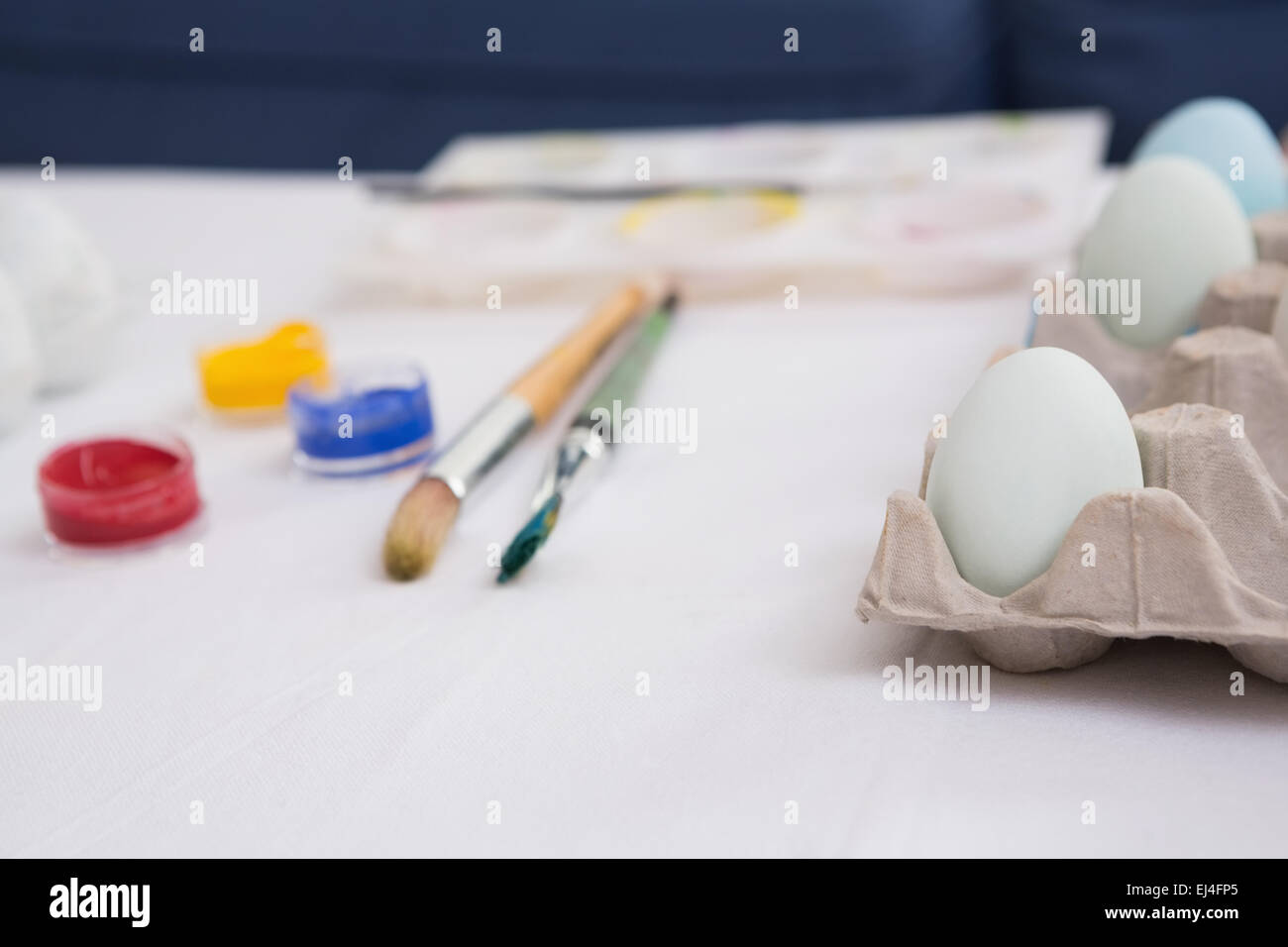 Uova dipinte per la domenica di Pasqua Foto Stock