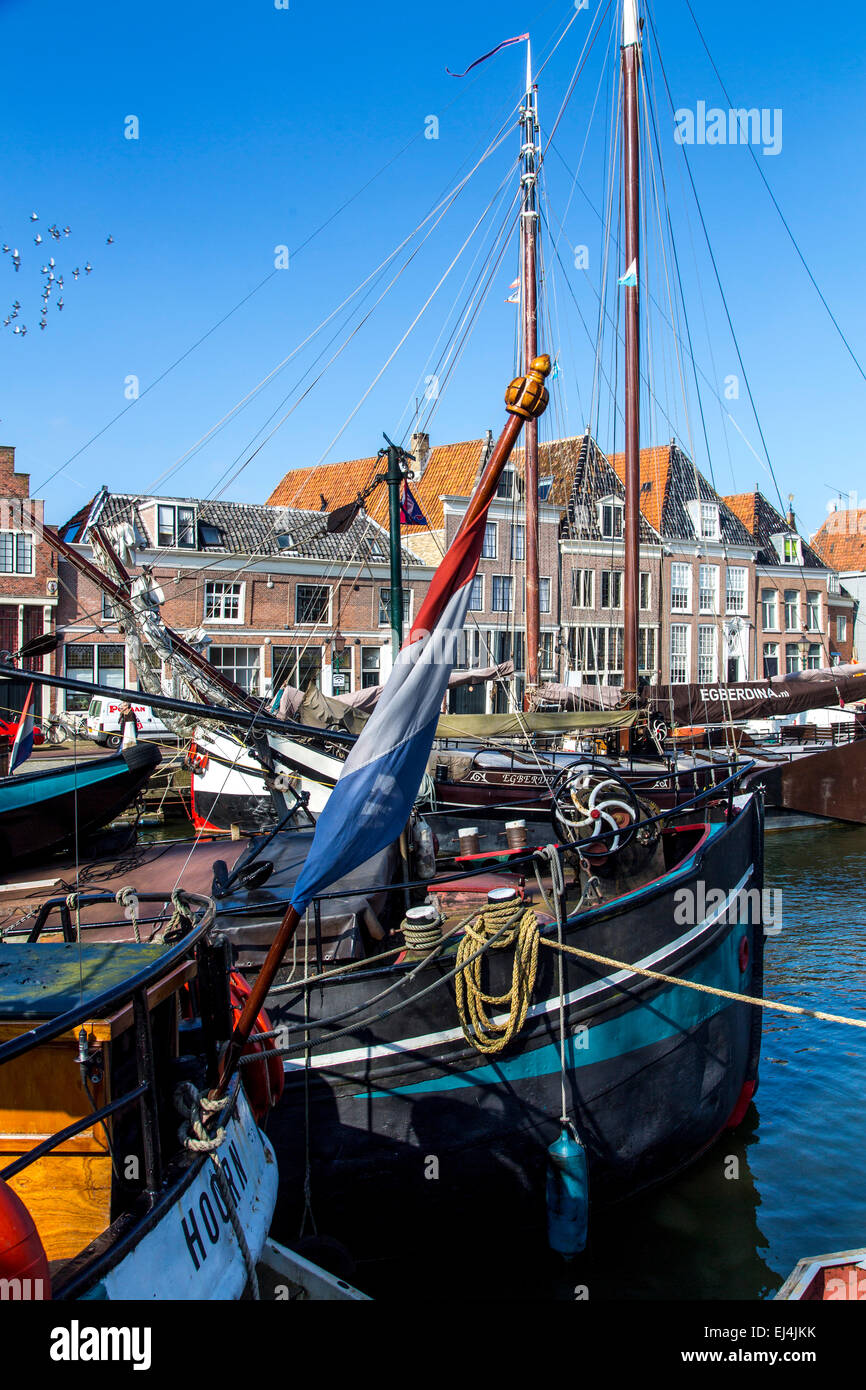 Il centro storico di Hoorn, all'Ijsselmeer, Inland Sea, Foto Stock