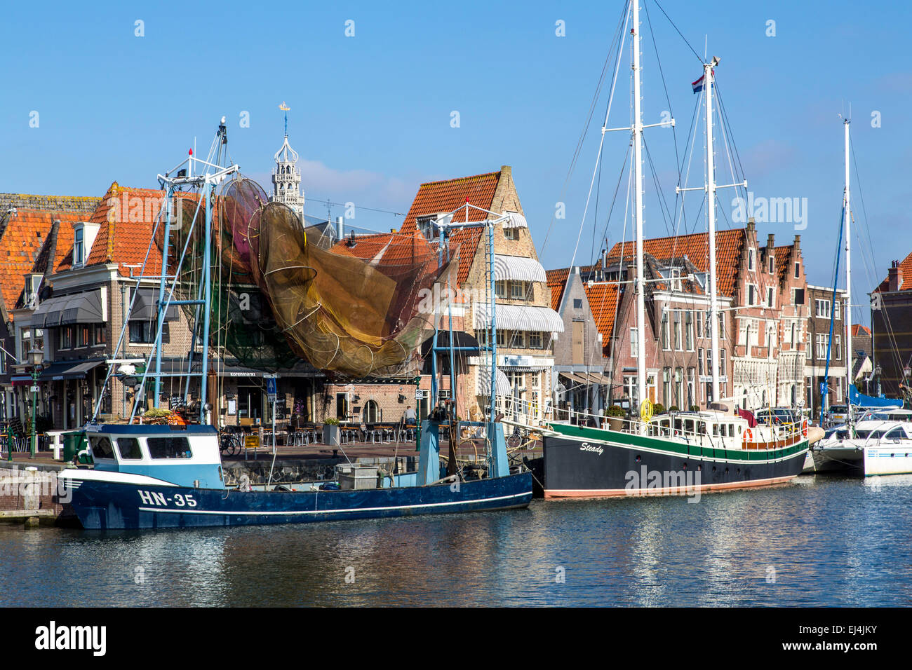 Il centro storico di Hoorn, all'Ijsselmeer, Inland Sea, Foto Stock
