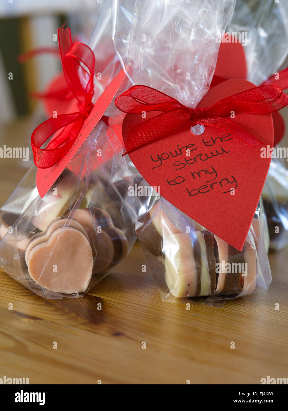 Cioccolatini di San Valentino Foto Stock