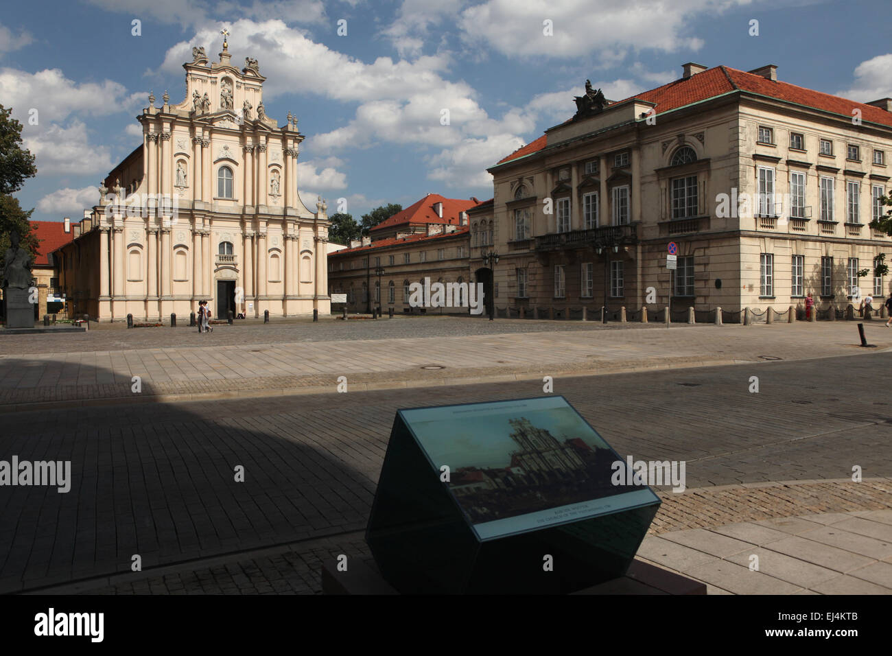 Visitationist rococò chiesa a Krakowskie Przedmiescie Street a Varsavia in Polonia. Foto Stock