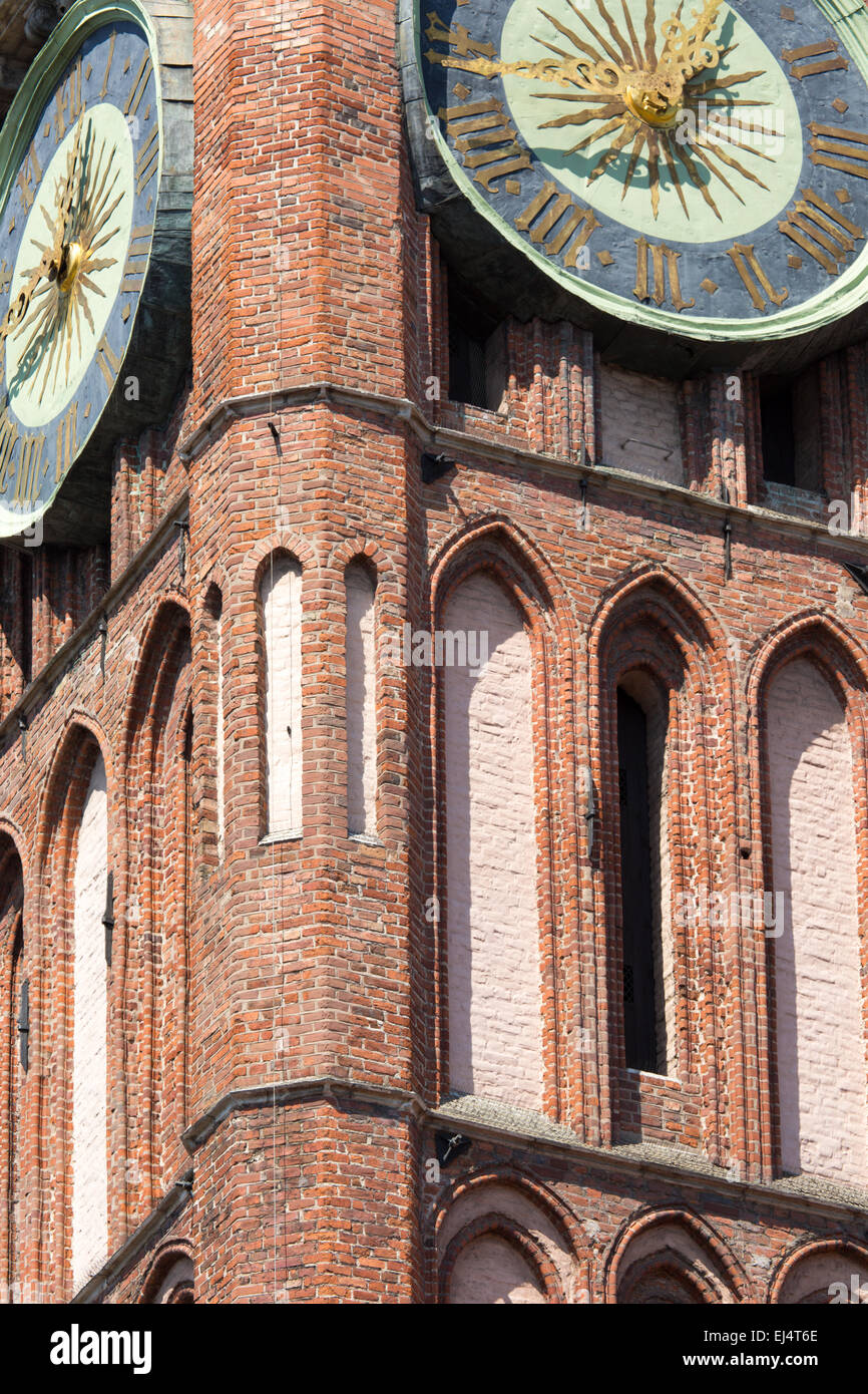 Architettura della città storica di Hall in Gdansk, Polonia Foto Stock