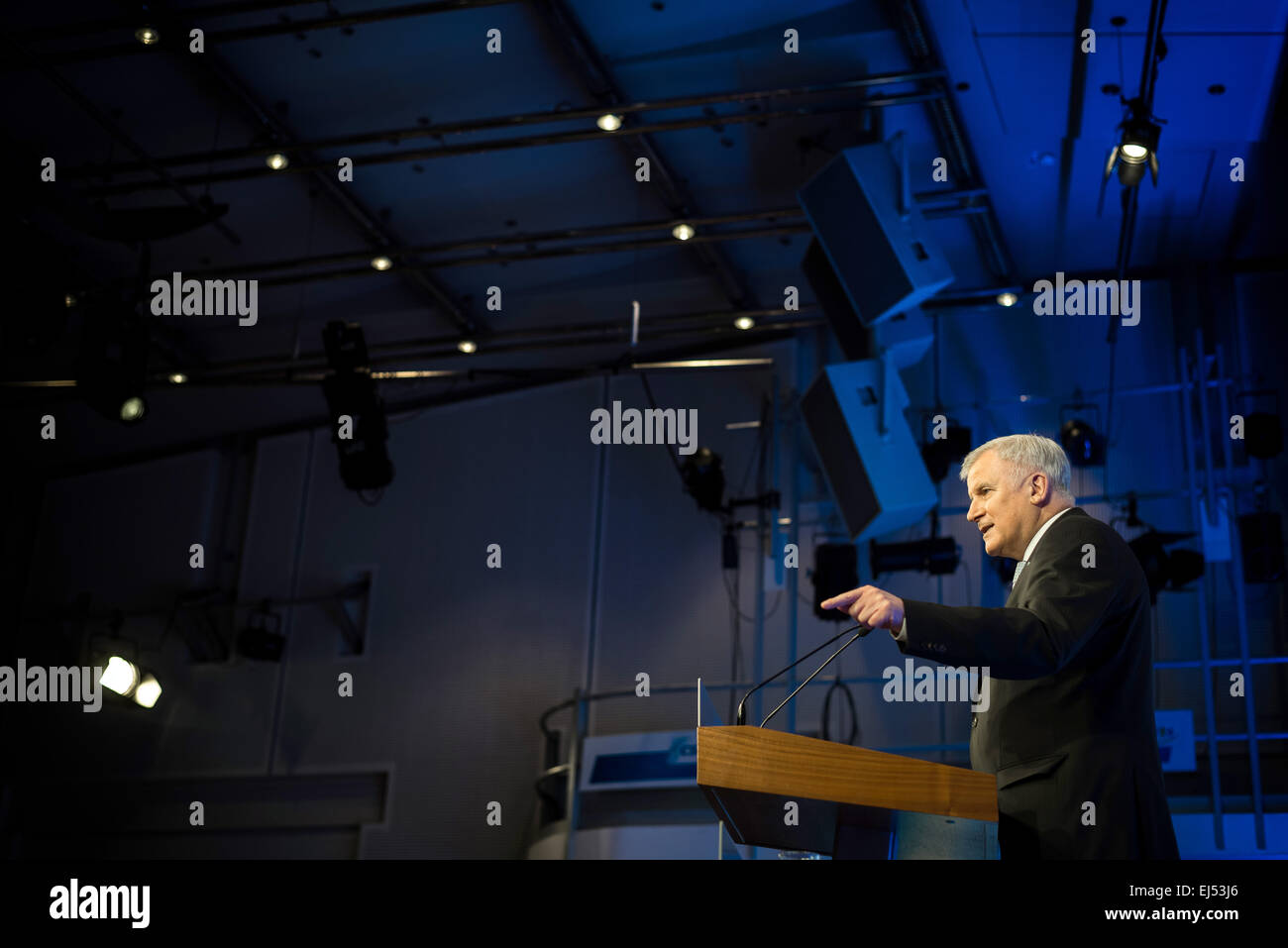 Bamberg, Germania. Xxi Mar, 2015. Il Ministro Presidente della Baviera Horst Seehofer (CSU) parla al piccolo partito in Bamberg, Germania, 21 marzo 2015. Foto: Nicolas Armer/dpa/Alamy Live News Foto Stock