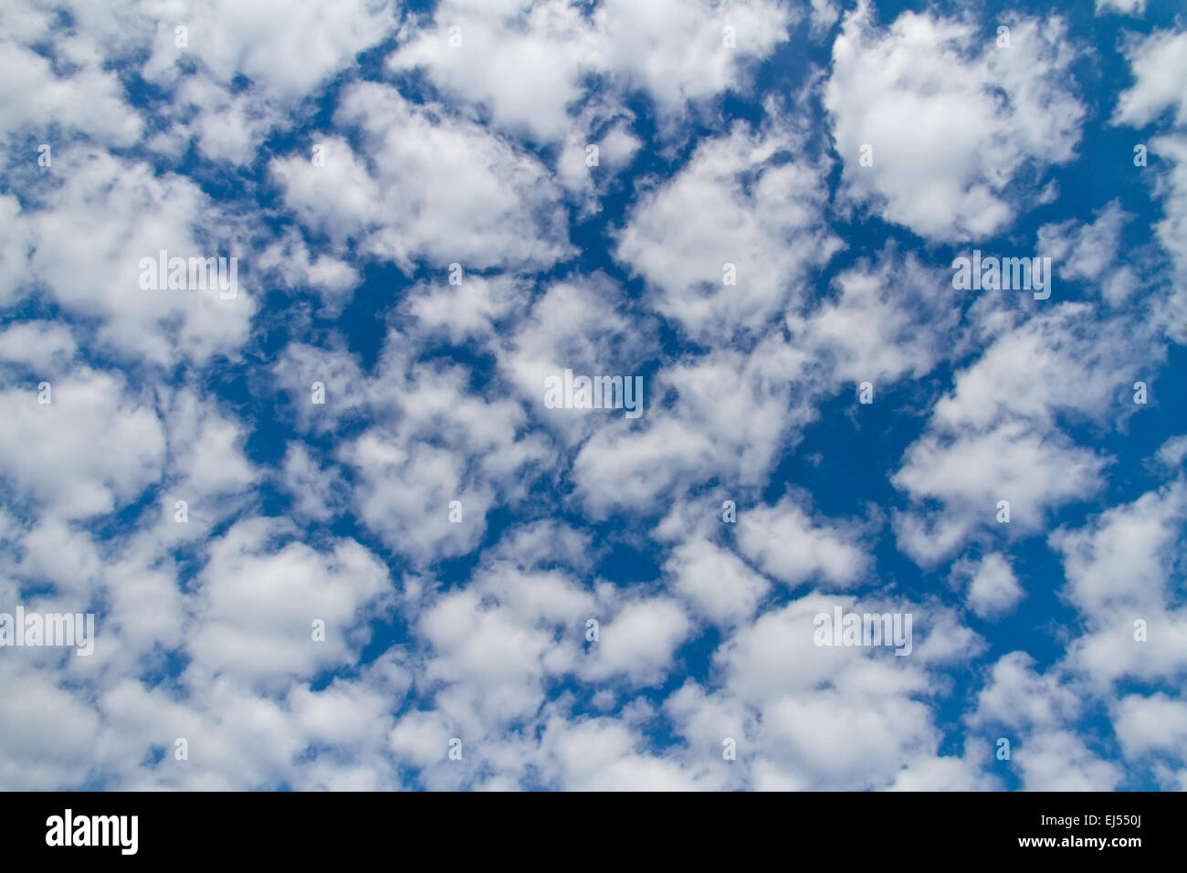 Il cielo blu con nuvole bianche. Naturale immagine di sfondo Foto Stock