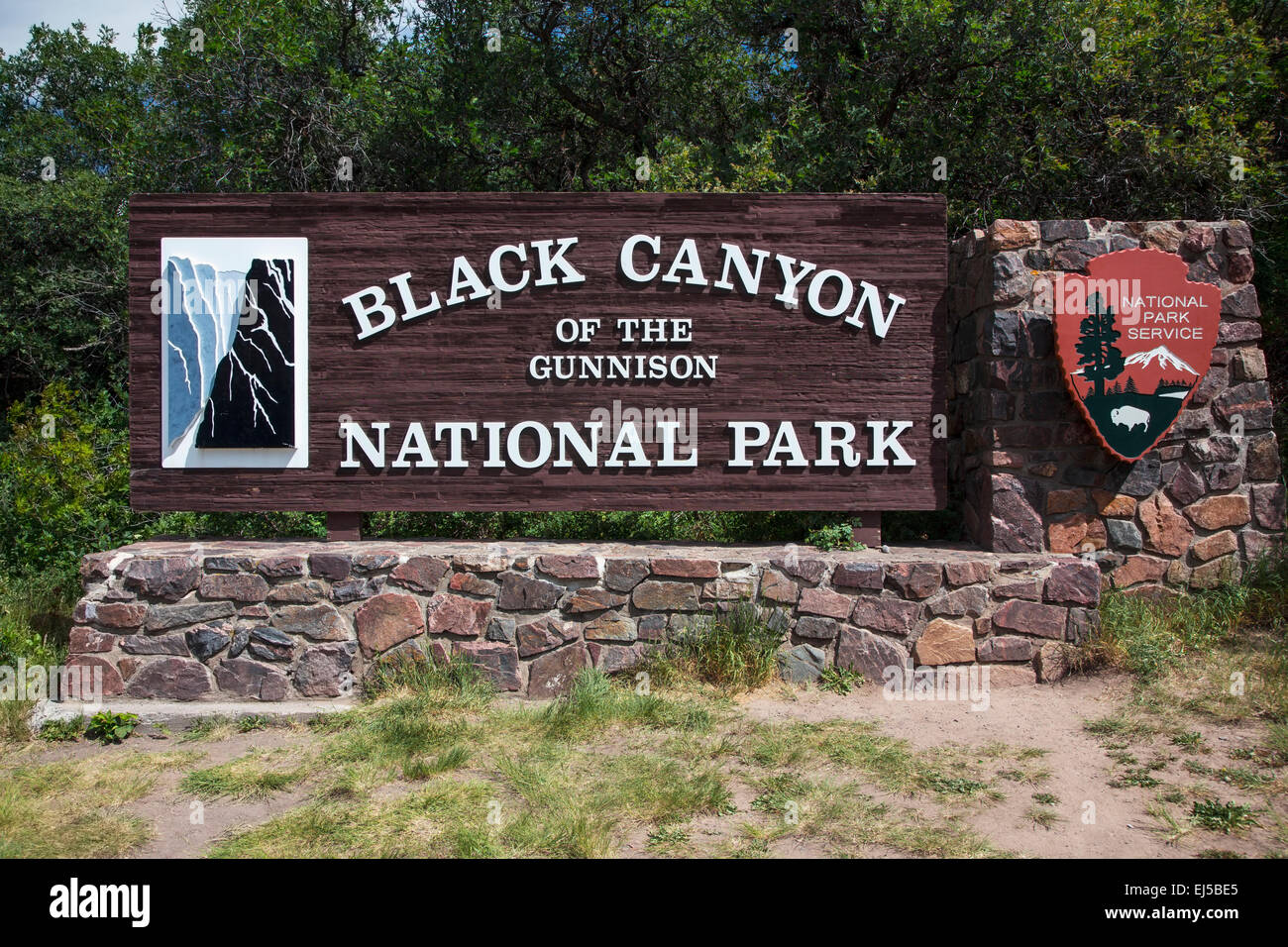 Black Canyon del Gunnison National Park, vicino a Montrose, Colorado, STATI UNITI D'AMERICA Foto Stock