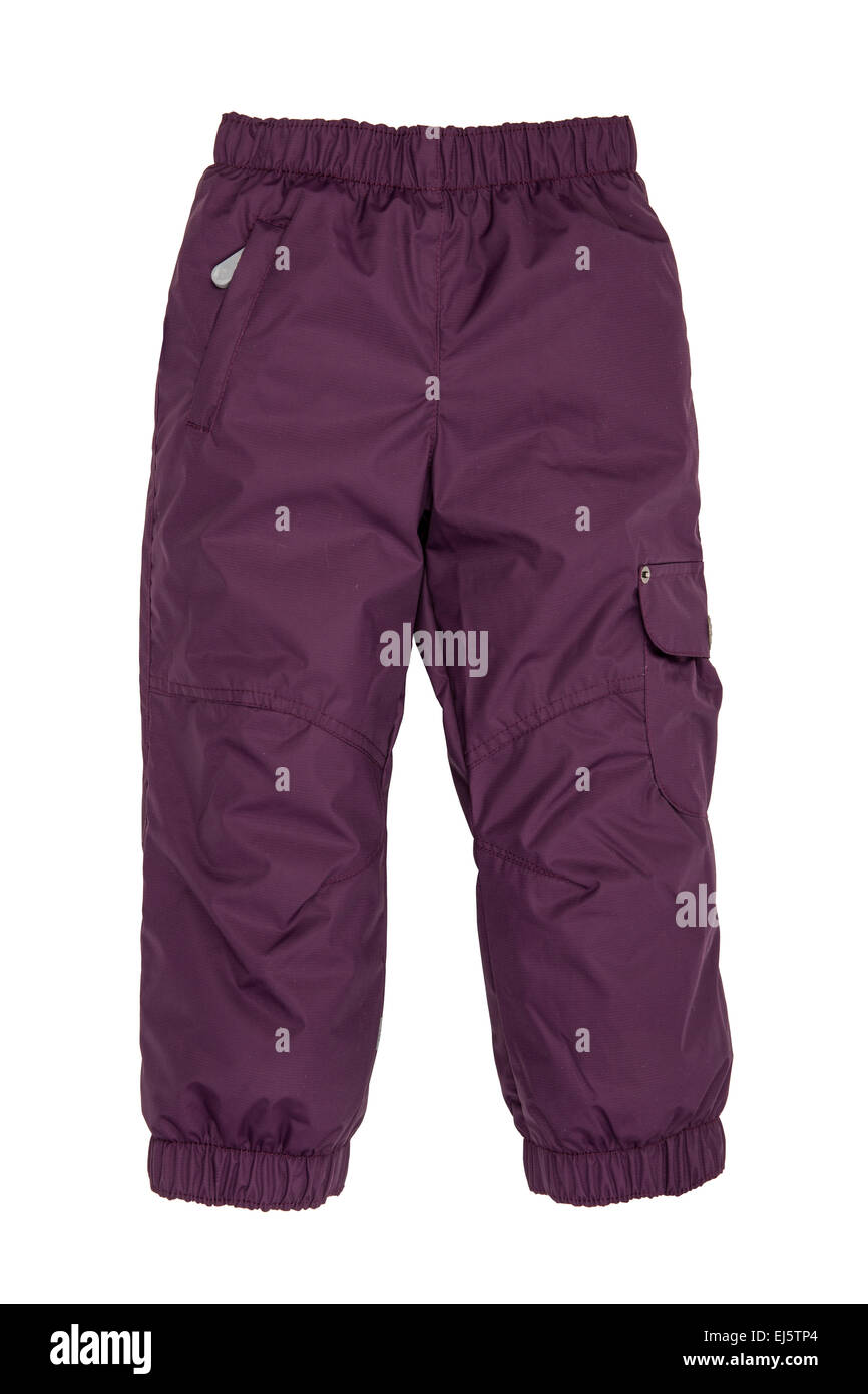 Pantalone caldo isolati su sfondo bianco Foto Stock