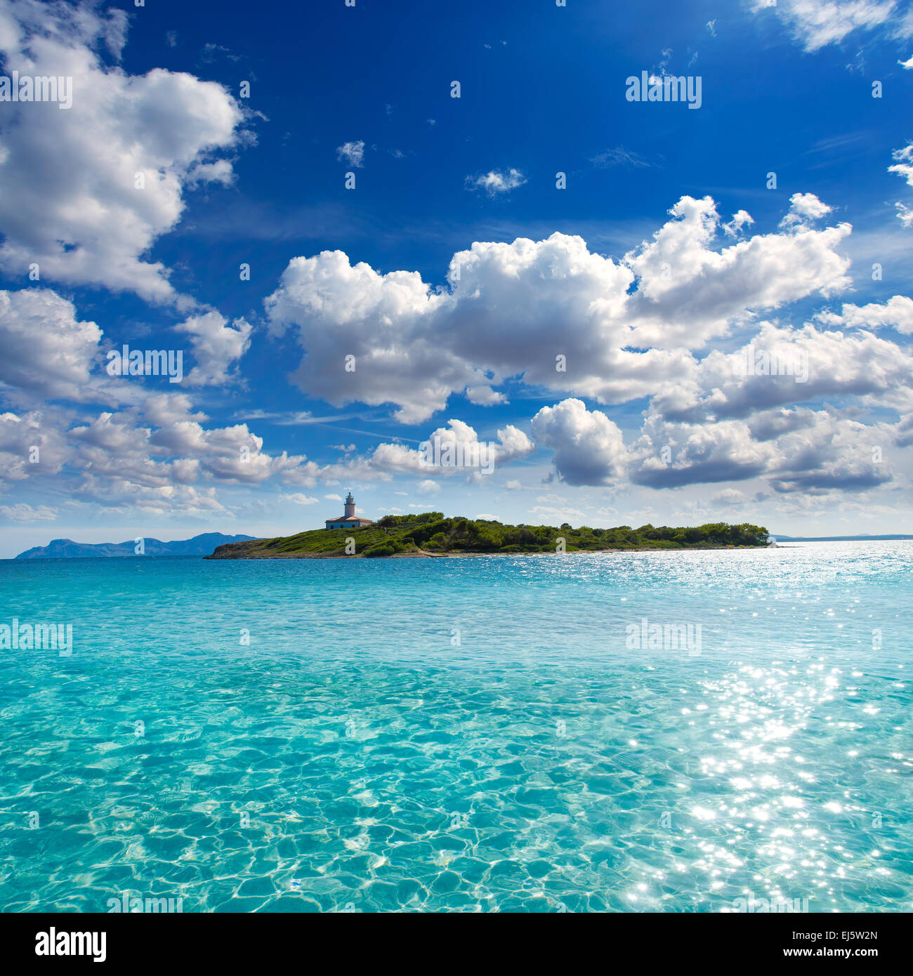 Platja de Alcudia Aucanada beach in Maiorca isole Baleari Foto Stock