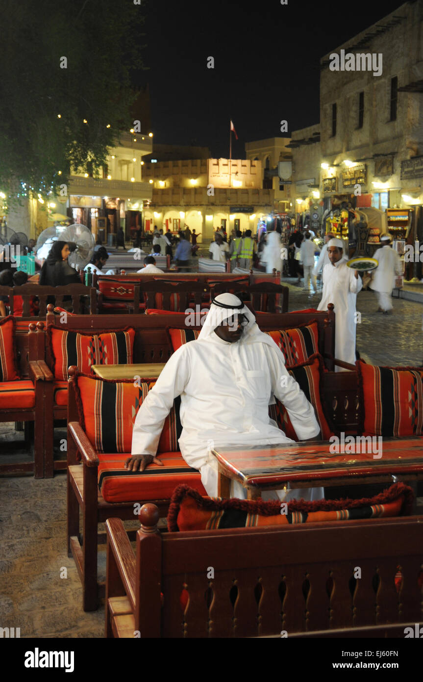Souq Waqif, Doha, Qatar. Medio Oriente. Foto Stock