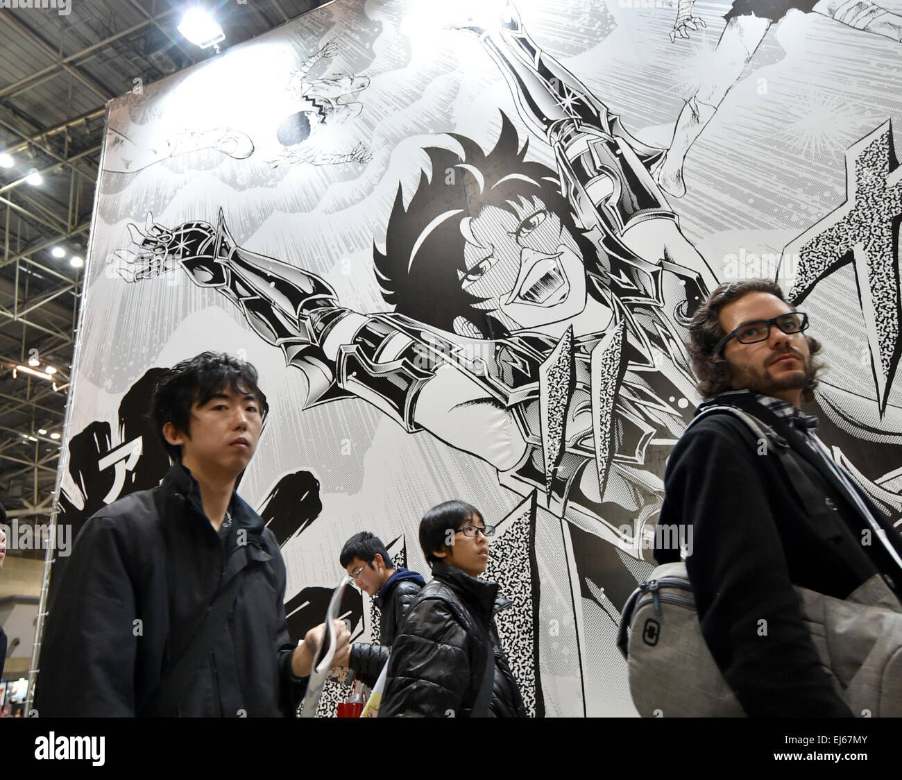 Tokyo, Giappone. Xxi Mar, 2015. Una grande folla di piacere asilo a sua volta Anime Giappone 2015, una mostra di tutto ciò che riguarda l'animazione in Tokyo, sabato 21 marzo 2015. AnimeJapan, che ha avuto inizio lo scorso anno sotto lo slogan ufficiale qui è tutto di anime, è stato previsto per attirare più di centomila visitatori durante i due giorni di esecuzione. © Natsuki Sakai/AFLO/Alamy Live News Foto Stock