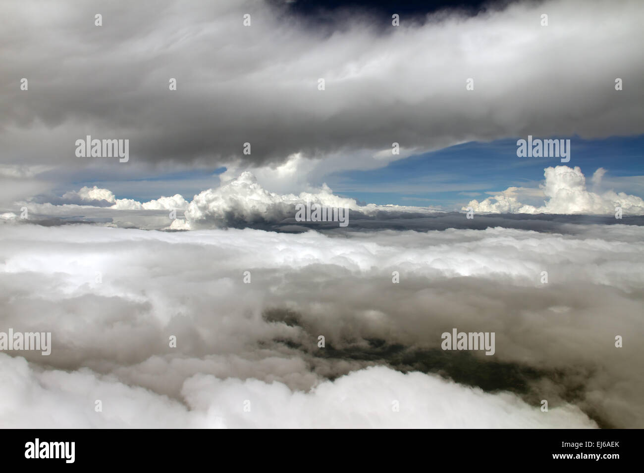 Incredibili formazioni di nubi oltre il sud del Messico Foto Stock
