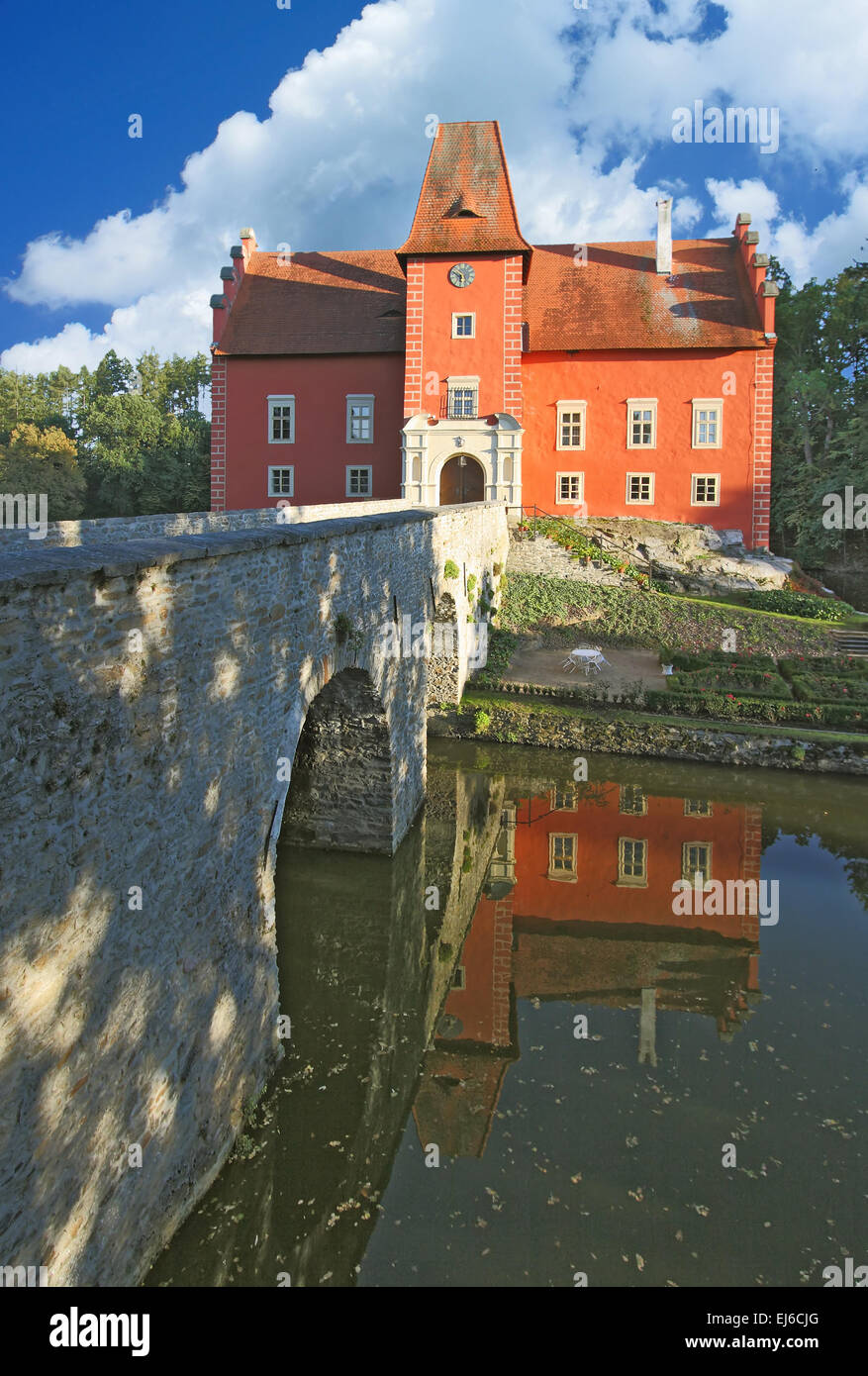 Benvenuti in Repubblica ceca - Il castello Cervena Lhota Foto Stock