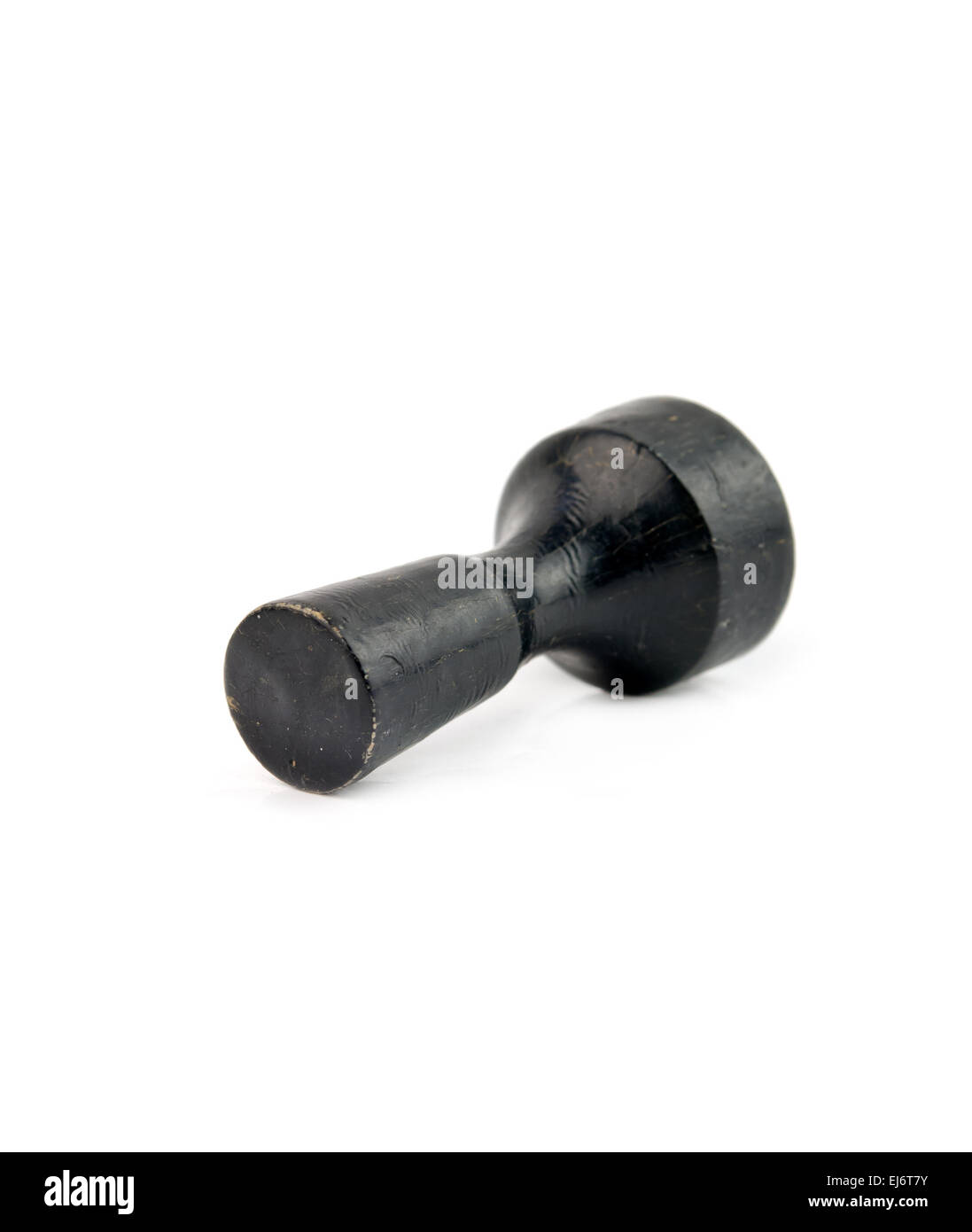 Il castello. Nero pezzo degli scacchi su bianco Foto Stock