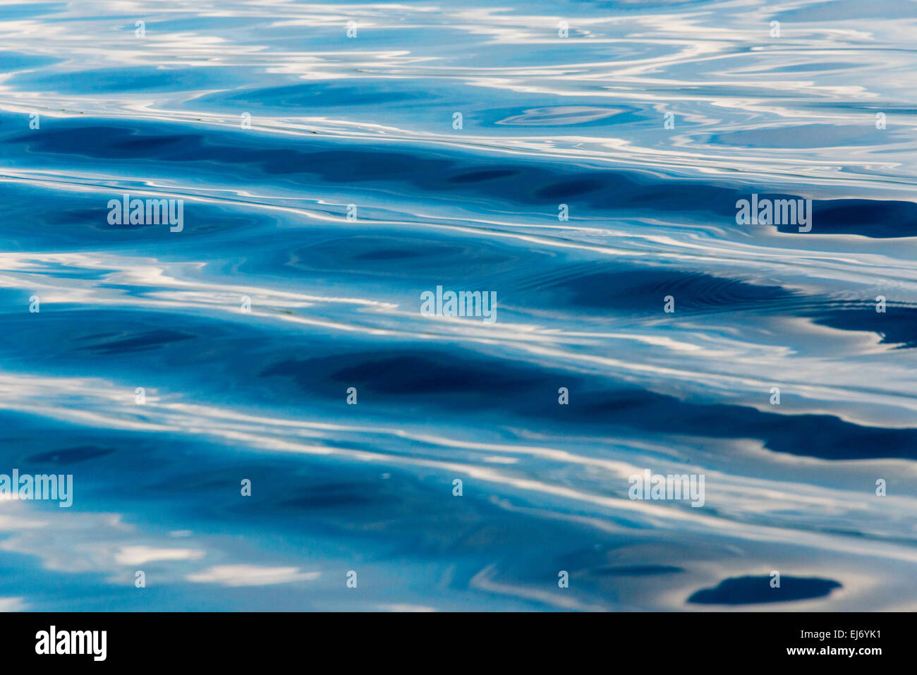 Acqua increspature, Lago Inle, Stato Shan, Myanmar Foto Stock