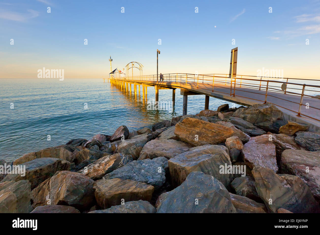 Molo di Brighton Adelaide Australia del Sud Foto Stock