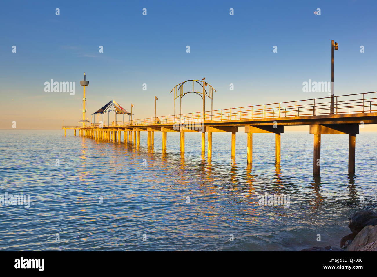 Molo di Brighton Adelaide Australia del Sud Foto Stock