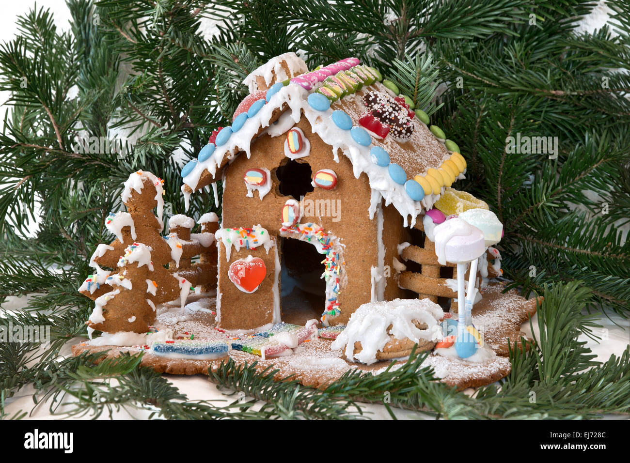 Gingerbread House Foto Stock