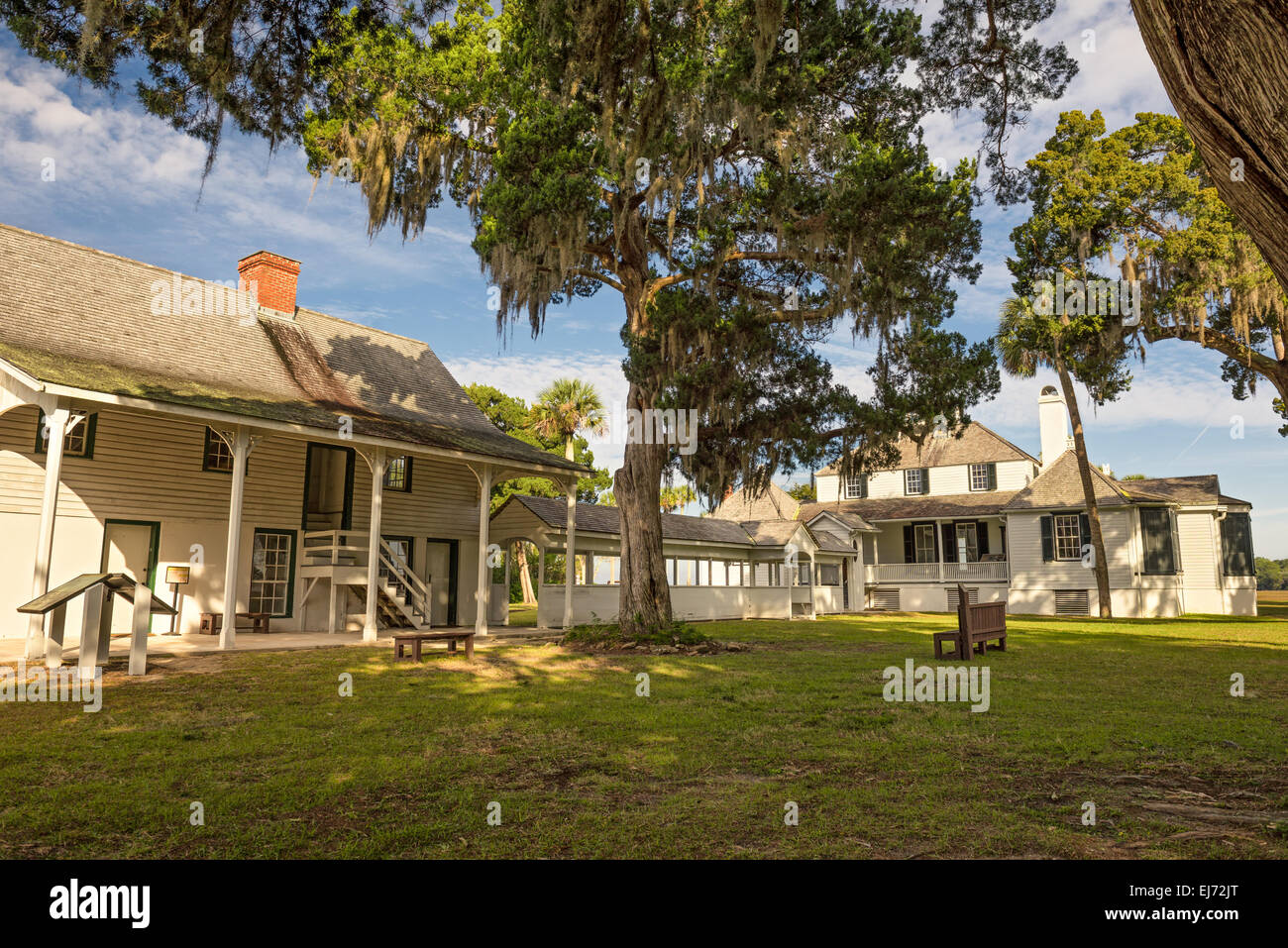 JACKSONVILLE, FLORIDA - 18 gennaio 2015 : Kingsley Plantation a Jacksonville. È stato costruito nel 1797 o 1798 e nominato dopo un Foto Stock