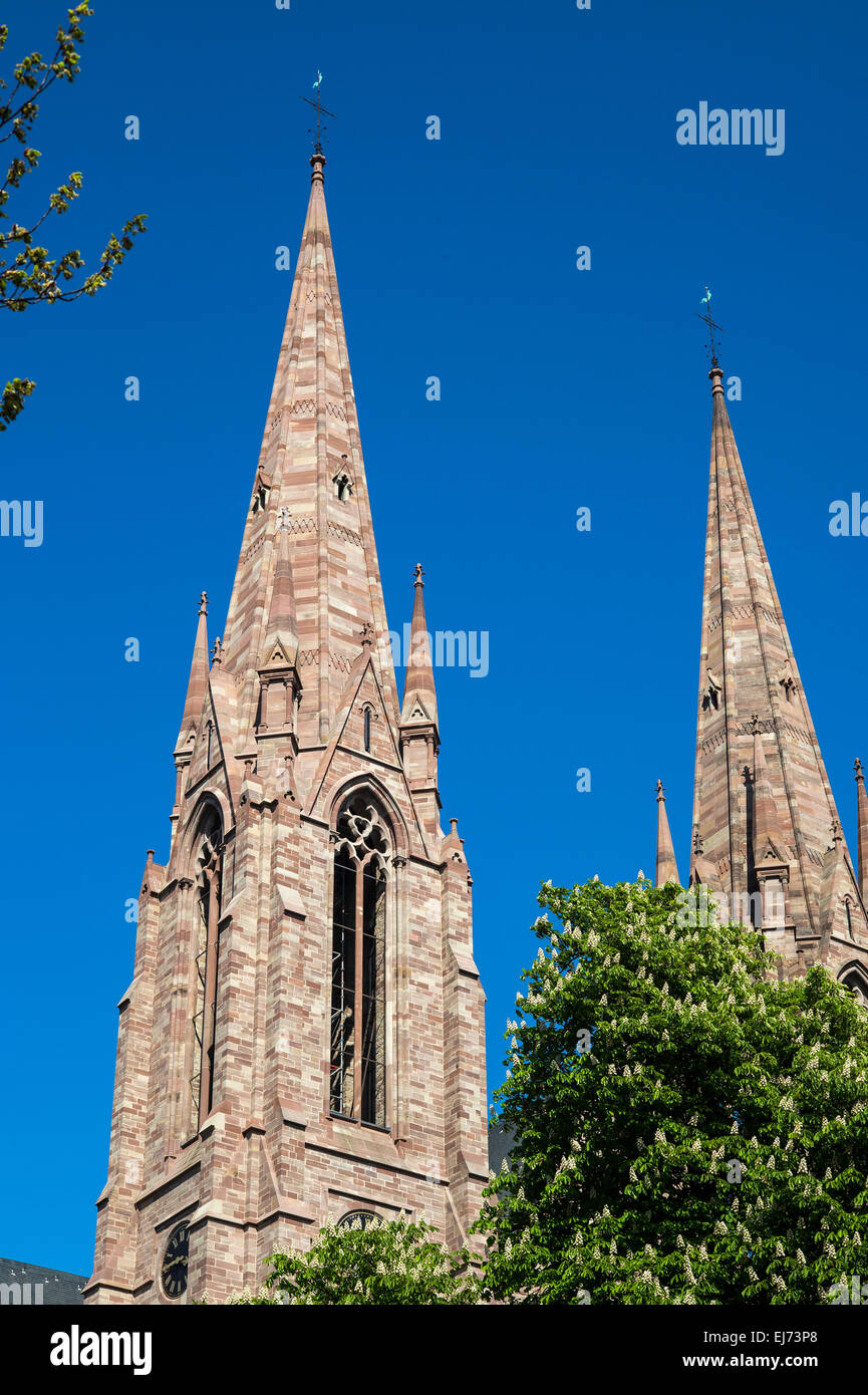 San Paolo chiesa protestante quartiere Neustadt Strasburgo Alsace Francia Europa Foto Stock
