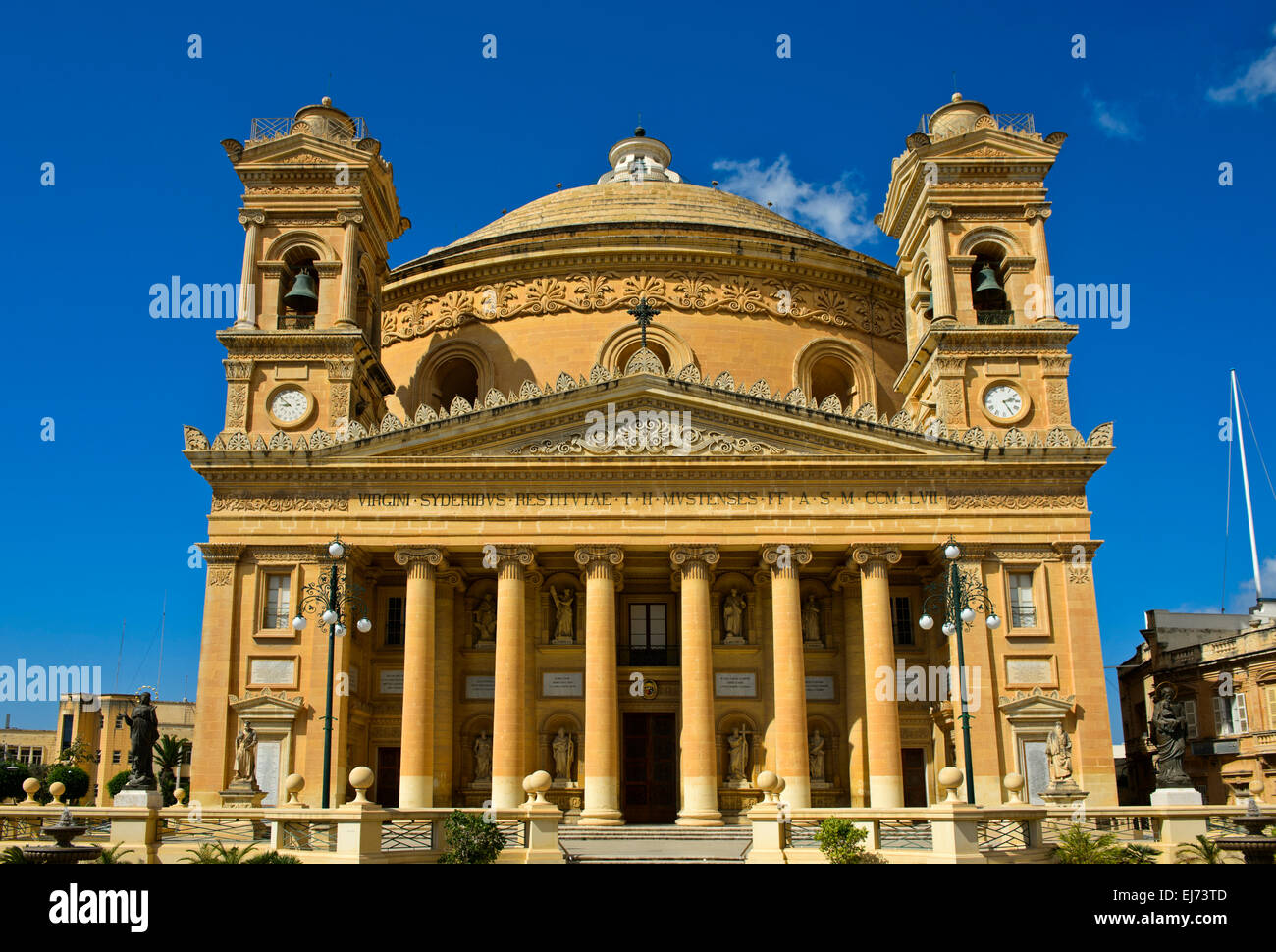 Chiesa dell'Assunzione di Nostra Signora, rotonda di Mosta, Mosta, Malta Foto Stock