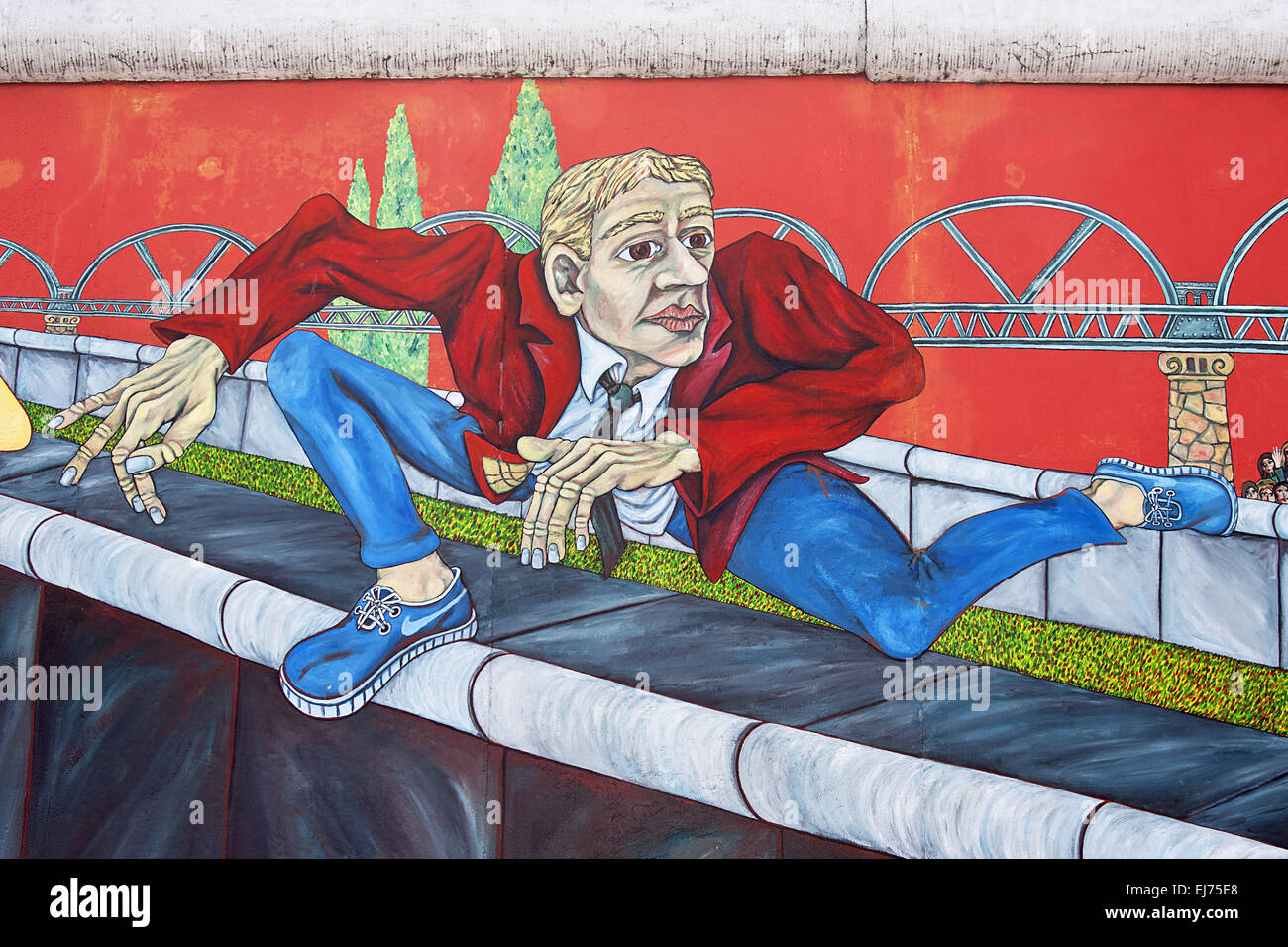 La East Side Gallery Foto Stock