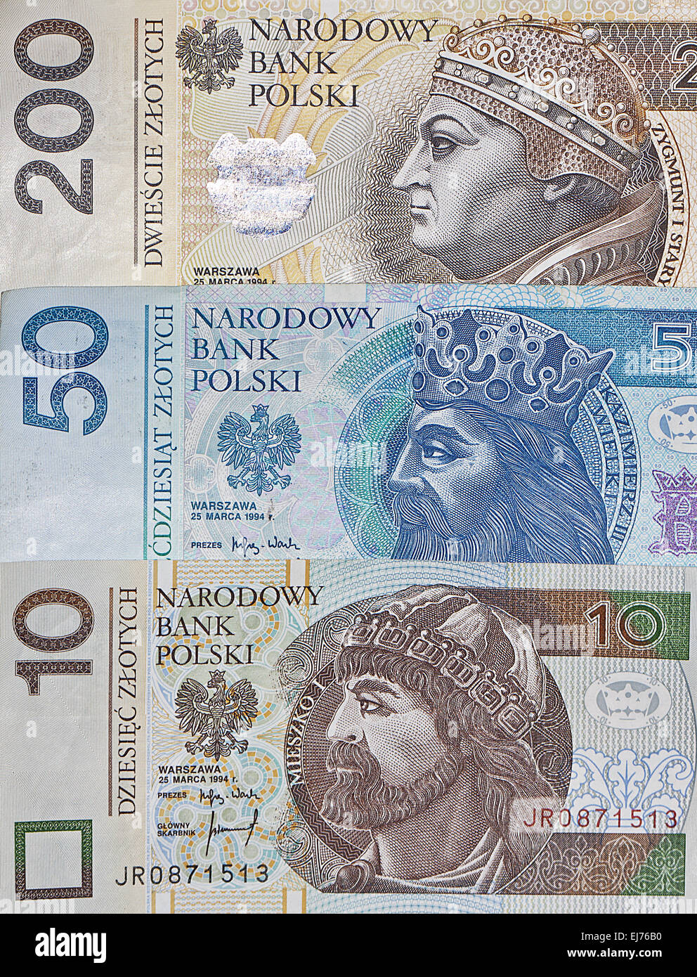 Zloty Foto Stock