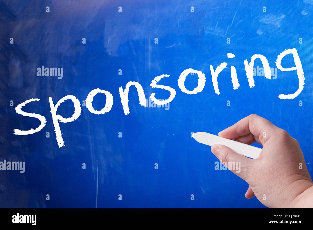 sponsorizzazione Foto Stock