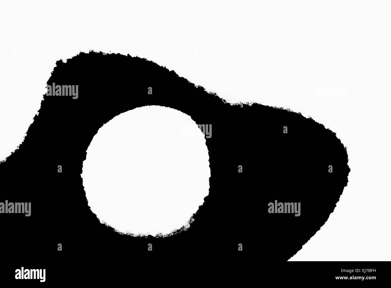 Coperta di neve la pietra in un ruscello, Lapponia, Svezia Foto Stock