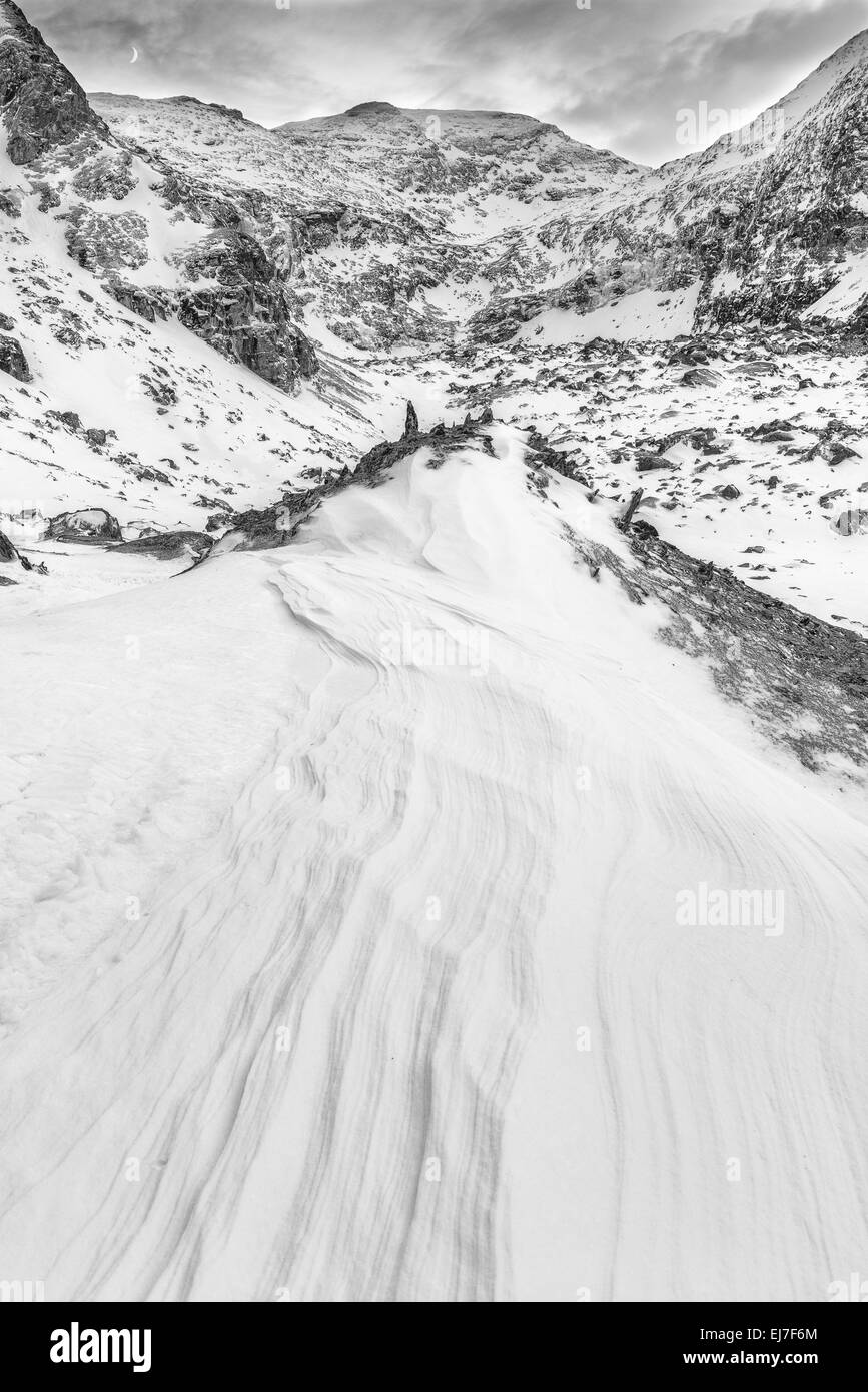 Paesaggio in valle Gearggevaggi, Lapponia, Svezia Foto Stock