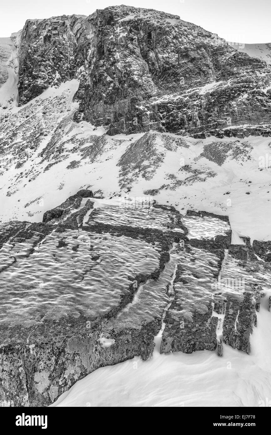 Paesaggio in valle Gearggevaggi, Lapponia, Svezia Foto Stock