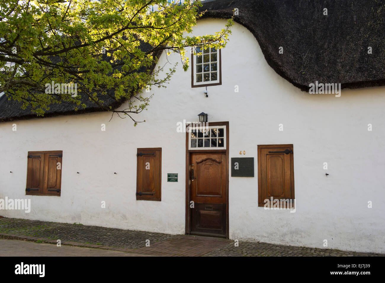 Coachman's Cottage, storico Cape Dutch building, Stellenbosch, Sud Africa Foto Stock