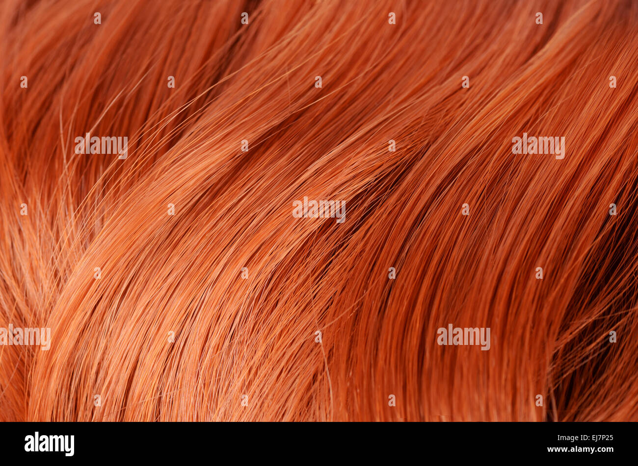 Bellissimi capelli rossi come sfondo Foto Stock