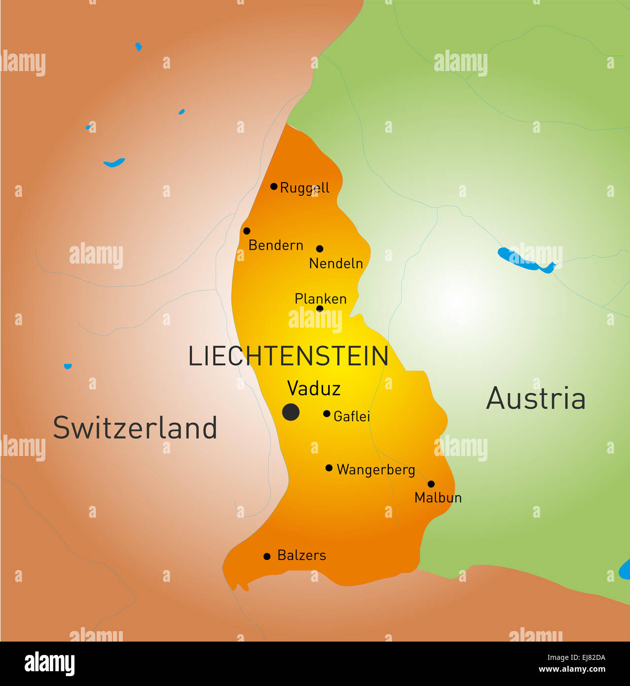 Il Liechtenstein paese Foto Stock